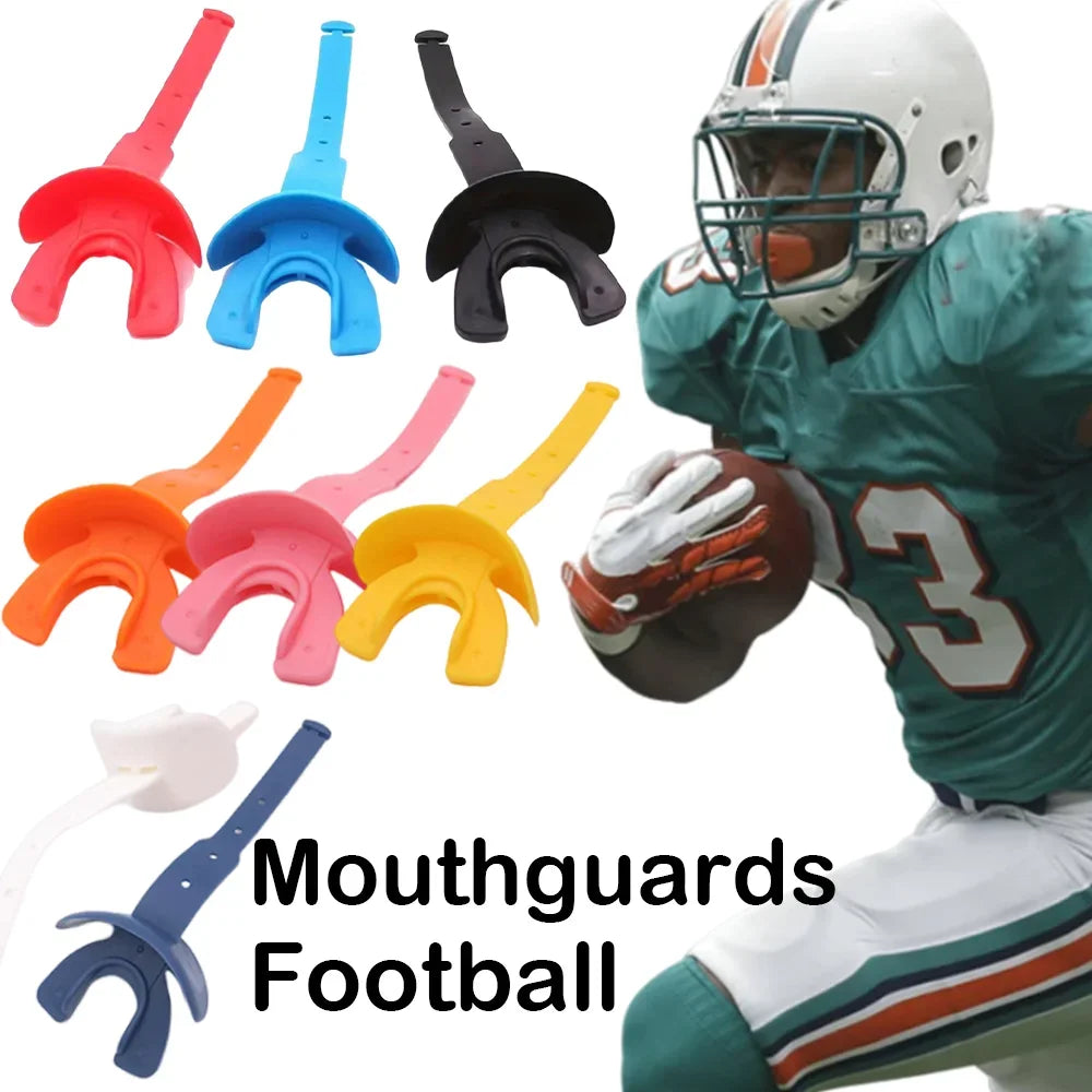 1Pcs American Football Mouth Guard Breathable Mouthguard Lip Protection Basketball Karate Boxing Rugby Accessories Sports Safety