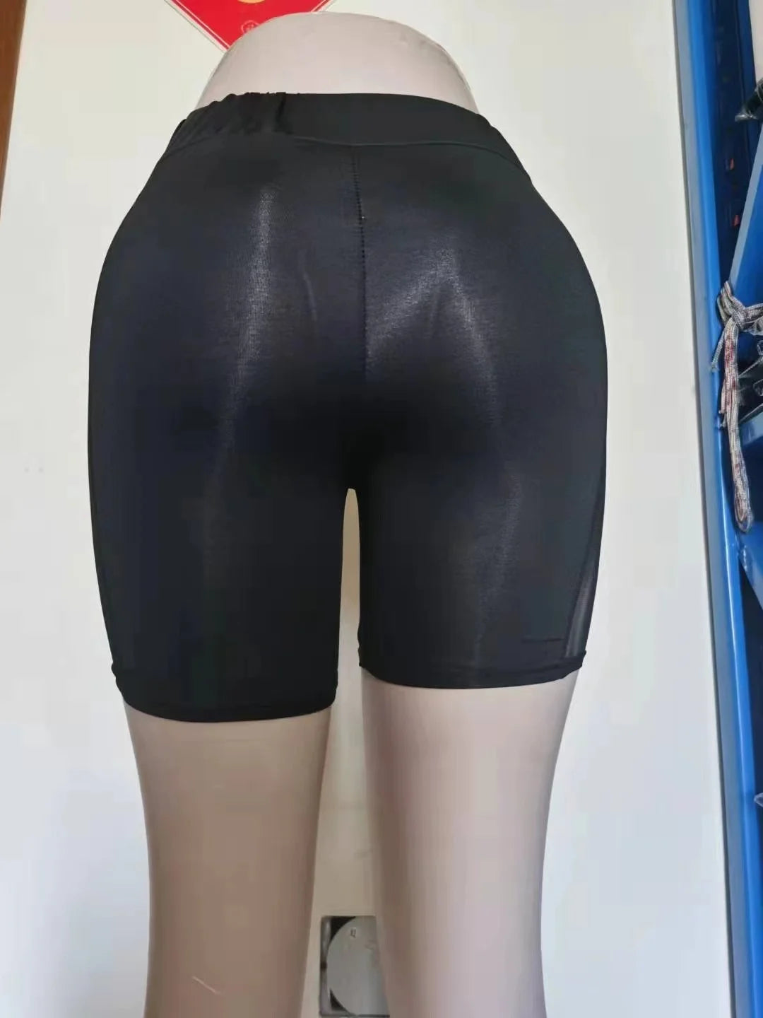 Yoga gym pants, sports shorts, mesh hot pants, sexy elastic leggings, women's shorts