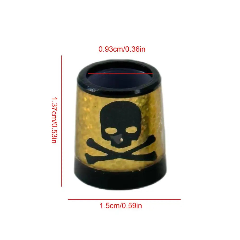 Ferrules Golf Skull Shape Golf Ferrules Fit Iron Shaft 2 Pcs Golf Club Shaft With Good Ductility Golf Ferrules Fit Iron Shaft