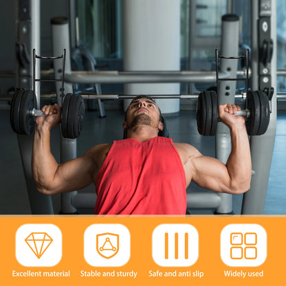 2PCS/Set Dumbbell Spotter Hooks Hold Up Hangers Heavy Power Dumbbells Rack Attachments for Dumbbell Bench Press Chest & Shoulder