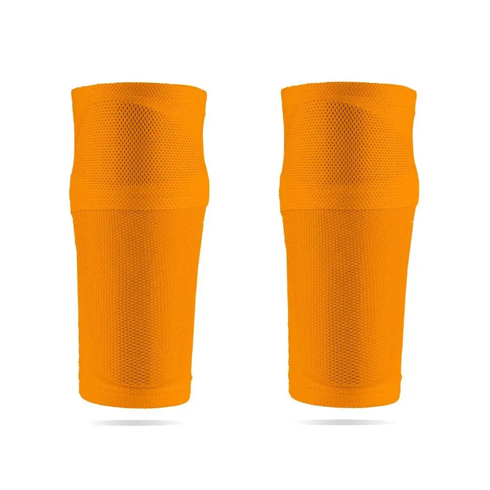 1Pair Soccer Shin Guard Football Crashproof Calf Protector Nylon Leg Sleeves Sock Shin Protector with Pocket Training Protection
