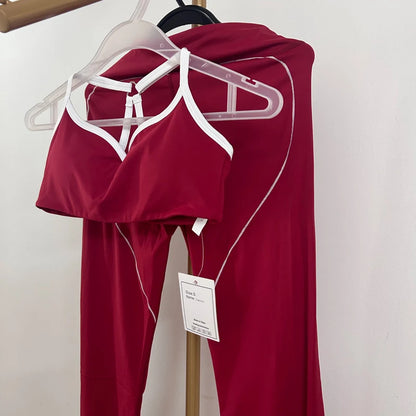 Tie-dye yoga suit long-sleeved hip-lifting trousers fitness clothes hollow seamless training sportswear yoga set sport set women