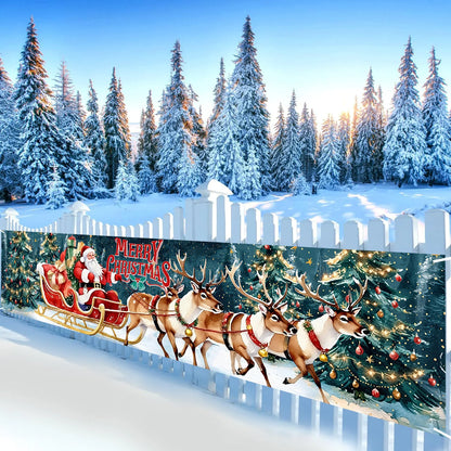 Merry Christmas Banner Christmas Party Decoration Kids Favor 2025 Xmas Santa Claus Banner Navidad Natal New Year Gift 2026