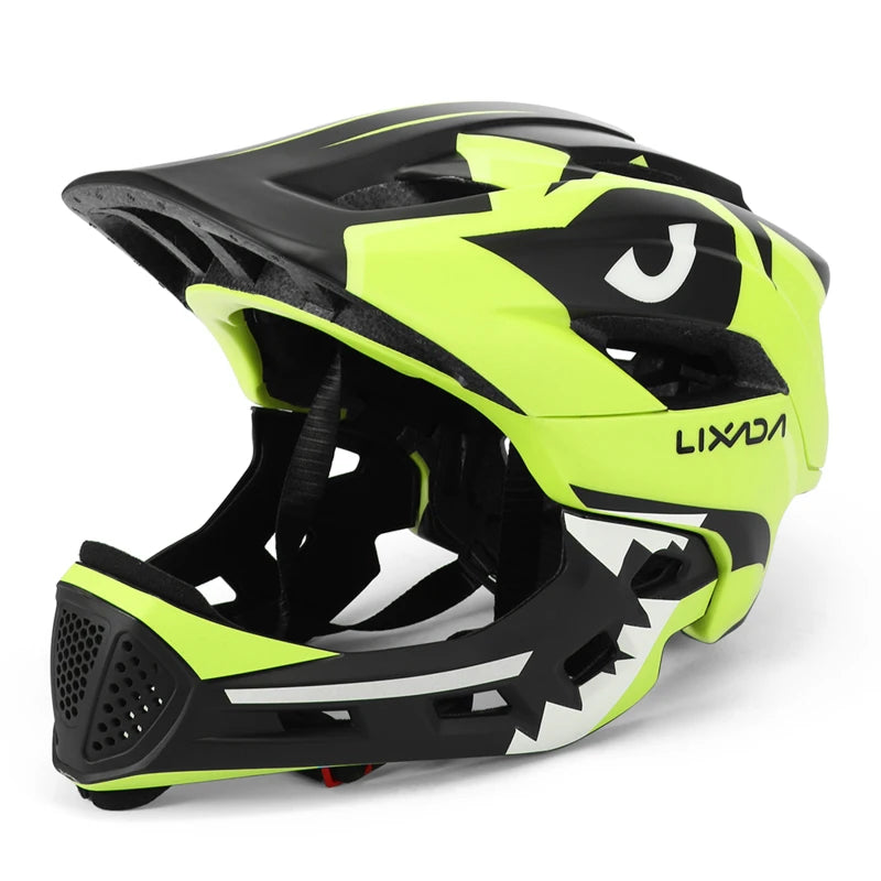 Kids Detachable Full Face Bike Helmet Ultralight Cycling Sports Safety Helmet for Skateboard Scooter Roller Skating