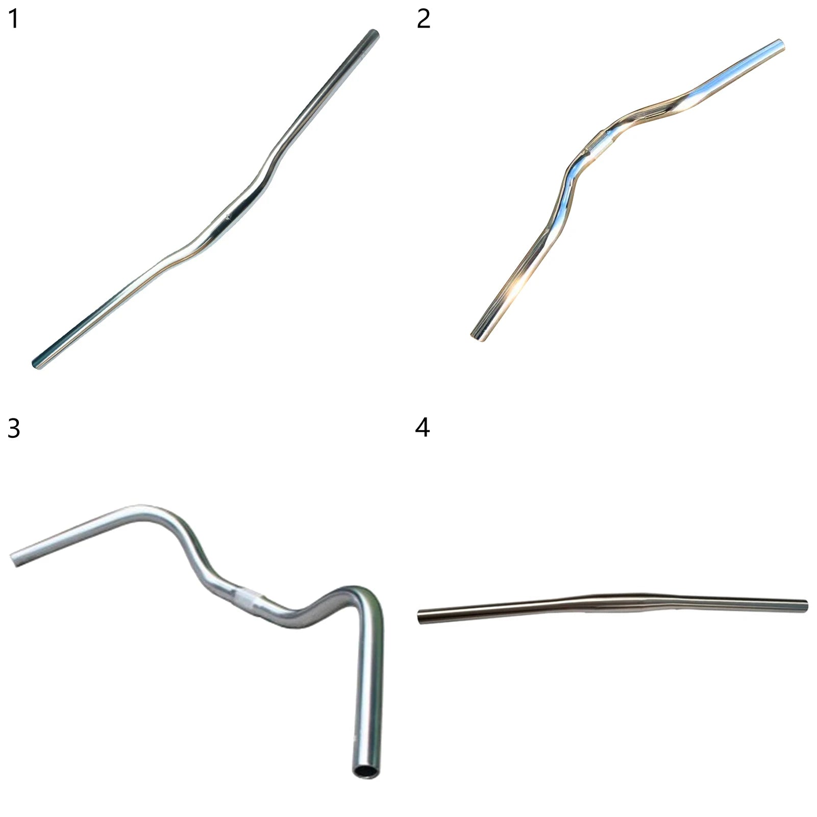 Aluminum alloy bicycle handlebars curved handlebars horizontal handles big swallows princess retro leisure U-shaped handlebar