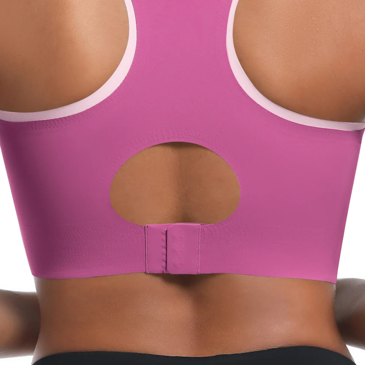 Racerback Sports Bra Women Gym Yoga Top High Impact Fitness Bralette Shockproof Cut Out Workout Running Bras Female Active Wear