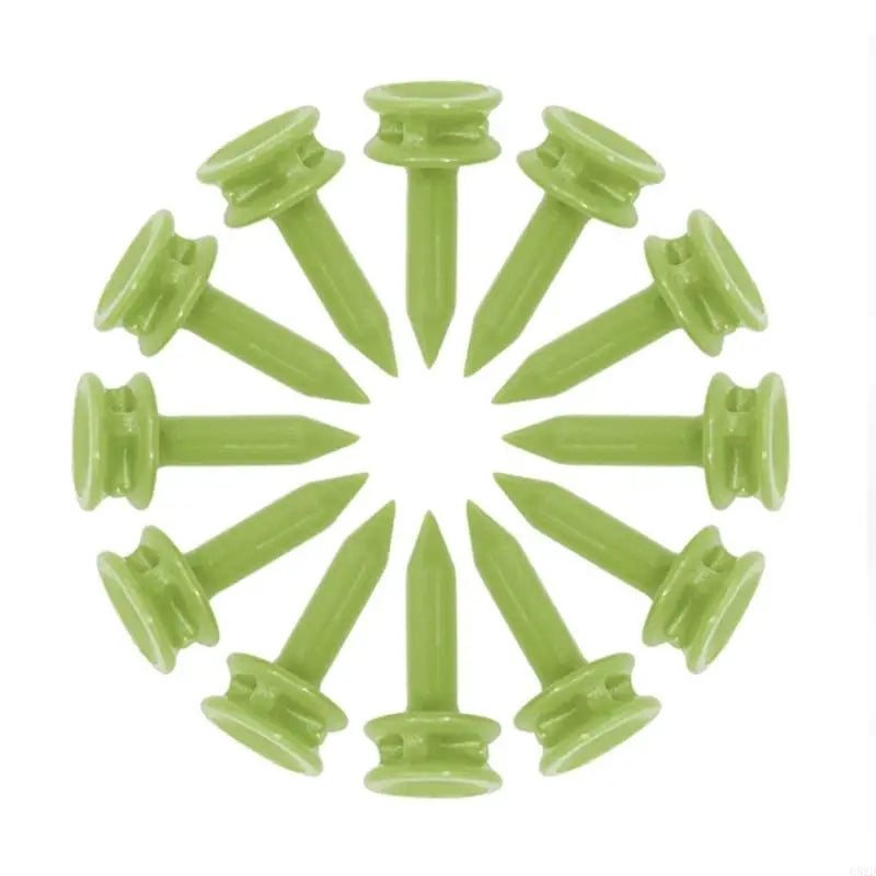 652D 100Pcs 25mm Plastic Castles Golf Tees Sport Double Deck Golf Tees Replacement Short Golf Tees for Golfers Easy to Use