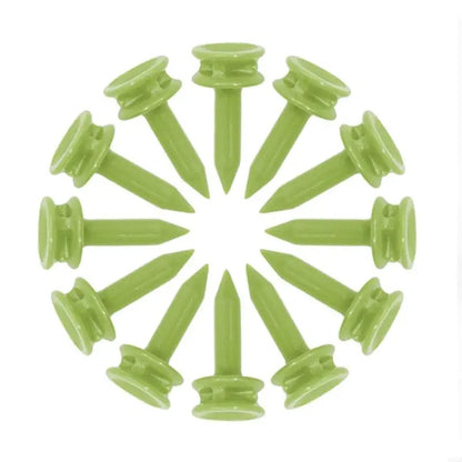 652D 100Pcs 25mm Plastic Castles Golf Tees Sport Double Deck Golf Tees Replacement Short Golf Tees for Golfers Easy to Use