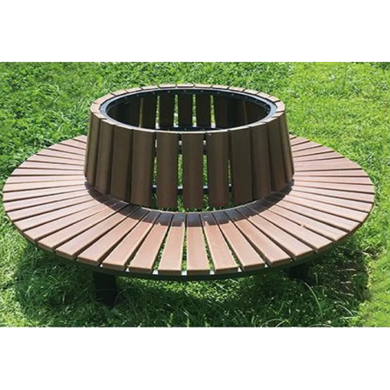 OEM ODM Garden Outside Public Plastic Wood Long Out Door Park Sitting Benches With Steel Frame