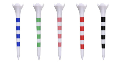 20 Pcs Golf Tees Stand Printing Scale Unbreakable Reduces Friction Golf Tees Plastic Side Spin 5 Prongs Tee Golf Supplies