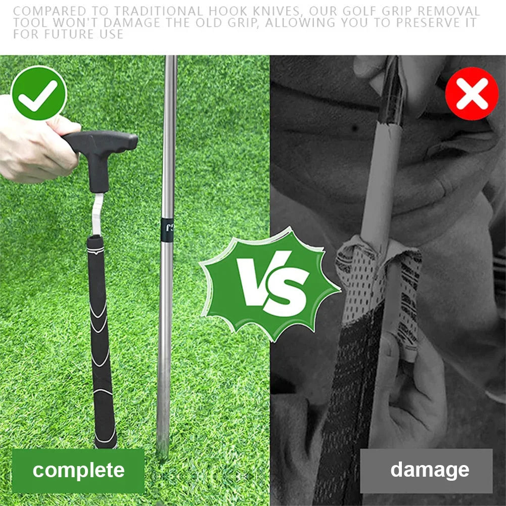 Golf Grip Removal Tool V-Groove Grip Remover Saver Grip Remover Gripping Tool Protective Grip Removal Tool for Outdoor Sports