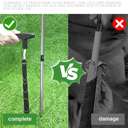 Golf Grip Removal Tool V-Groove Grip Remover Saver Grip Remover Gripping Tool Protective Grip Removal Tool for Outdoor Sports