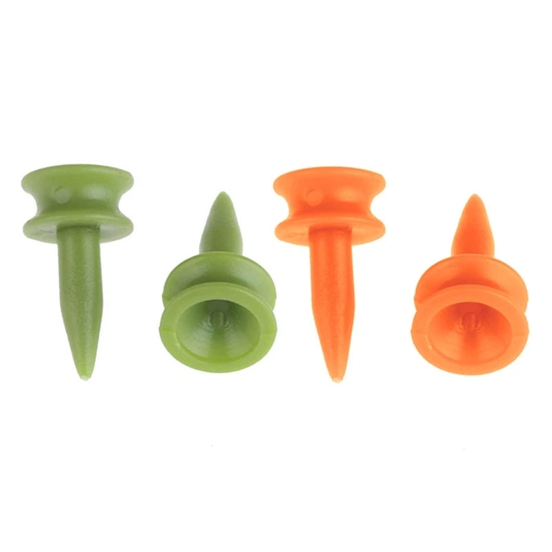 100Pcs 25mm Plastic Castles Golf Tees Sport Double Deck Golf Tees Replacement Short Golf Tees for Golfers Easy to Use 24BD