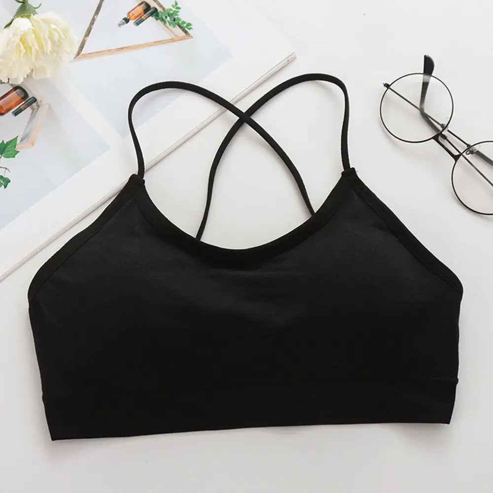 Women Cross Strap Sports Bra Push Up Sport Bra Top Yoga Gym Crop Top Brassiere Femme Fitness Top Sport Bh Breathable Bras