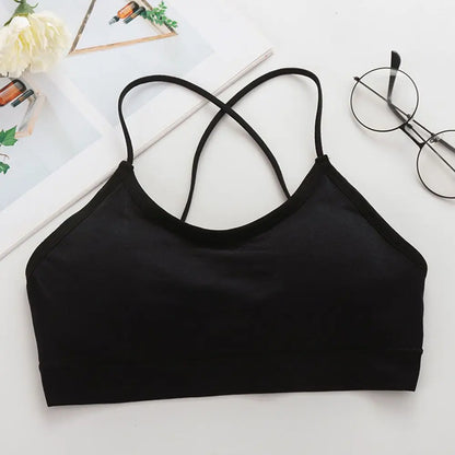 Women Cross Strap Sports Bra Push Up Sport Bra Top Yoga Gym Crop Top Brassiere Femme Fitness Top Sport Bh Breathable Bras