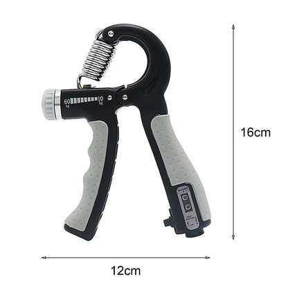 Hand Gripper with Counter R-Shape ABS Adjustable Resistance Forearm Strength Trainer Hand Grips Fitness Equipment