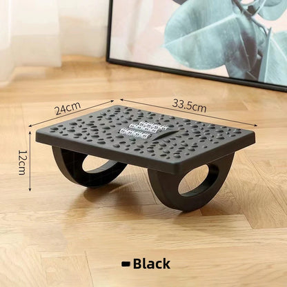 Ergonomic Office Foot Rest Stool Under Desk Adjustable Height Comfortable Footrest for Home Office Workstation Sofa