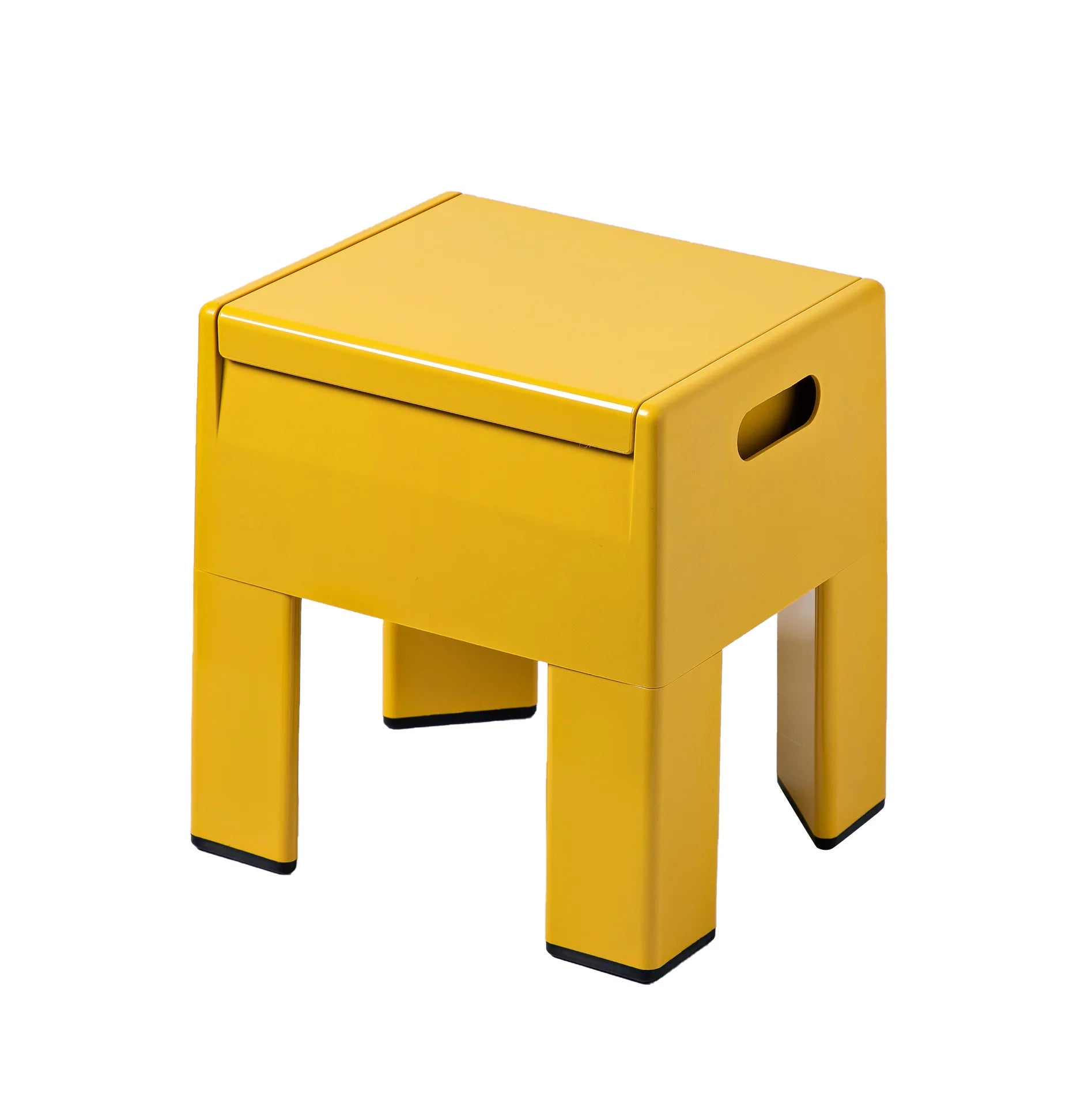 INS Nordic Modern ABS Plastic Low Bench Stool Side Table Storage Box Knoced Down KD Bedside Night Table Living Bed Roomd