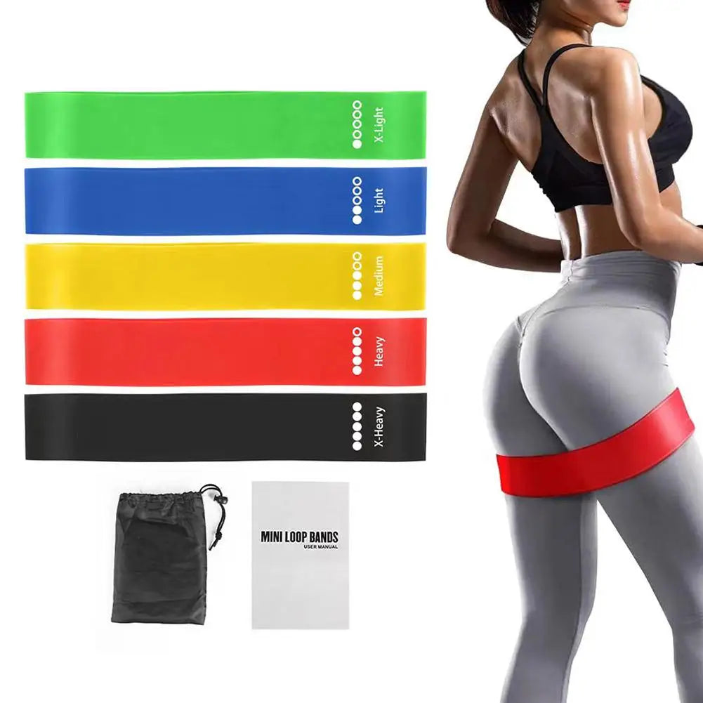 Fitness Workout Equipment Rubber Resistance Bands Yoga Weight Elastic Crossfit Strength Pilates Sports Gum Women Gym O9L2