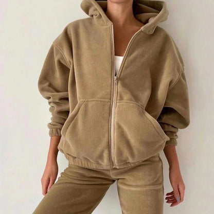 2pcs Women's Loose Sports Sweater Suit – Casual Streetwear Set