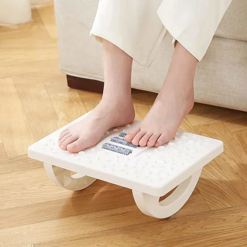 Ergonomic Office Foot Rest Stool Under Desk Adjustable Height Comfortable Footrest for Home Office Workstation Sofa