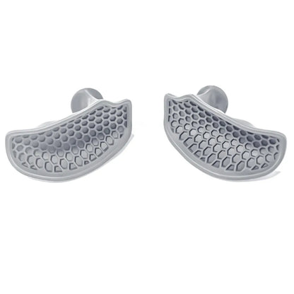 1 Pair Ergonomic Weight Lifting Grips Elastic Honeycomb-shaped Workout Gym Gloves Thicken Silicone Silicone Palm Grips