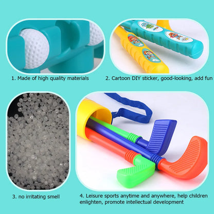 Clubs Set Parent Child Educational Activities Outdoor Sports Game Toy Game Outdoor Sports Golf Clubs