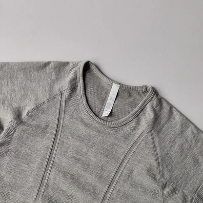 Women's yoga sports short sleeved T-shirt, 2025 new slim training and fitness clothing