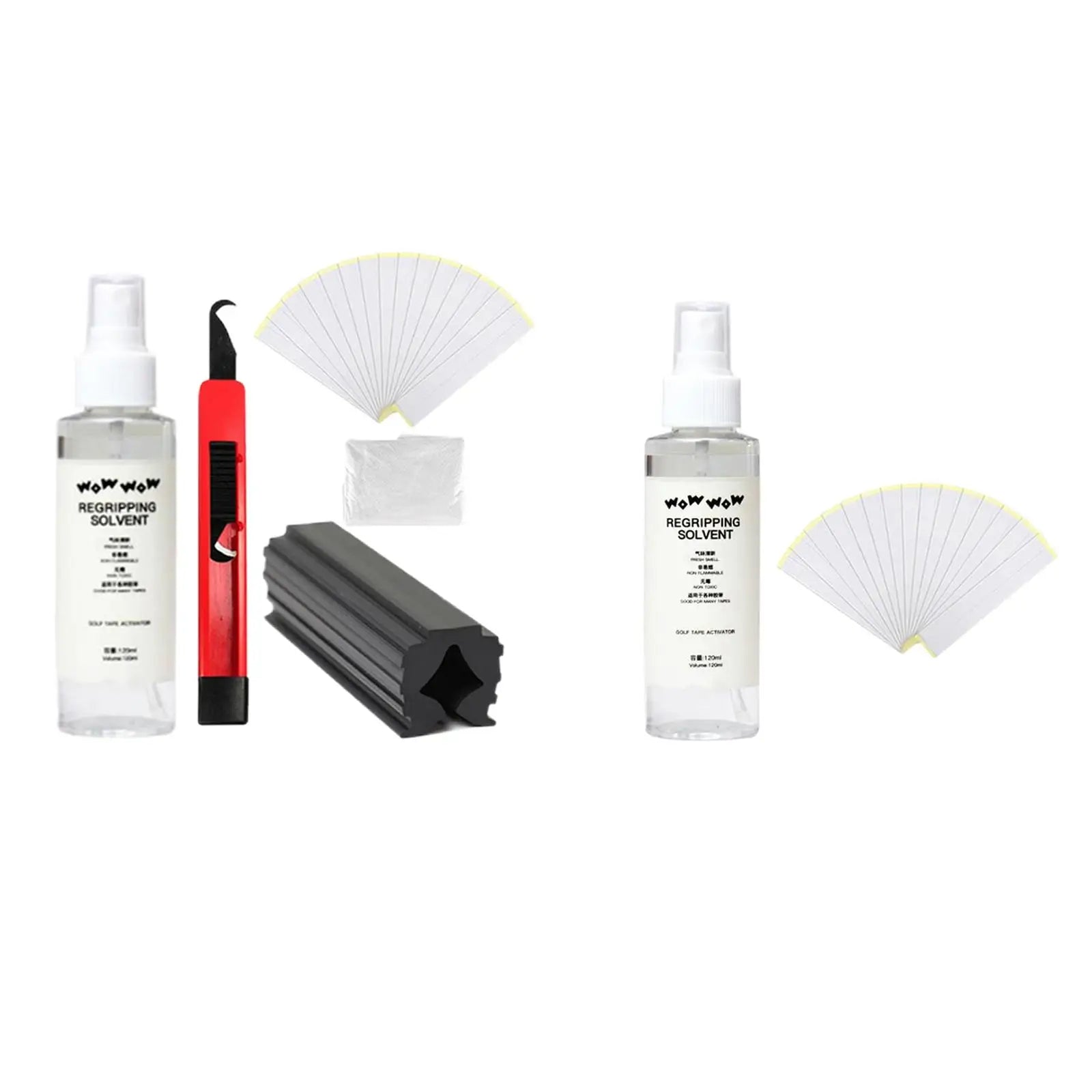 Golf Grip Kits for Regripping Golf Clubs, Professional Quality, 15 Strips, 4 Grip Solvent