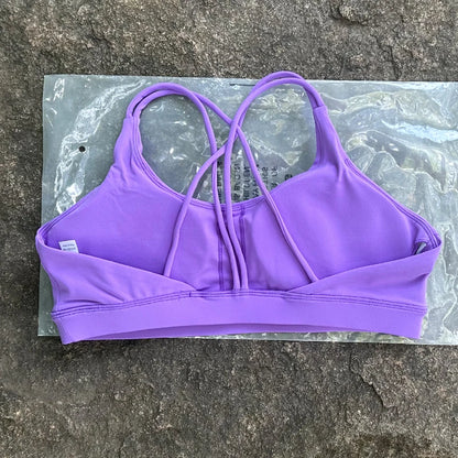 Women Sports Bra Cross Strap Top Women Push Up Sport Bra Yoga Gym Crop Top Brassiere Fitness Top Sport Bra Breathable Bras