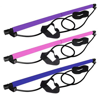 Pilates Bar with Resistance Band Strength Training Pilates Bar Pilates Bar Resistance Band Set for Full Body Strength for Leg
