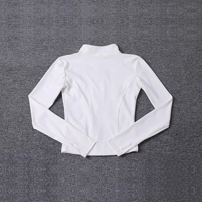 Sport Jacket Yoga Tops Women's Costume Long Sleeve Gmy Shirt Workout Coat Gym Training Woman Clothing Sportswear 2025 Summer