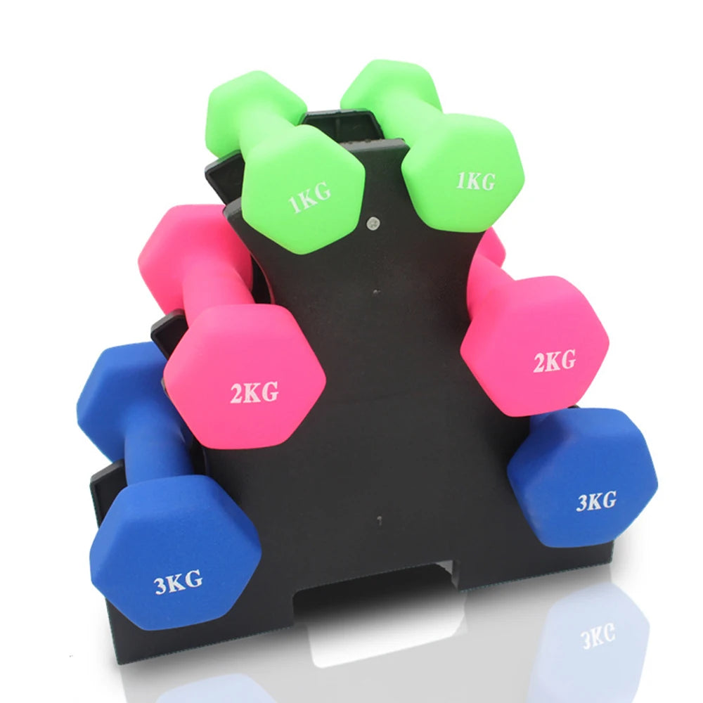 Dumbbell Rack Fitness Fixing Triangle Shaped Stand Storage Bracket Holder Gym Equipment Accessories Gym