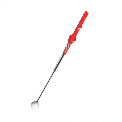 Outdoor Retractable Golf Swing Clubs Retractable Swing Practice Stick Golf Swing Correcting Gesturer Training Aids Supplies