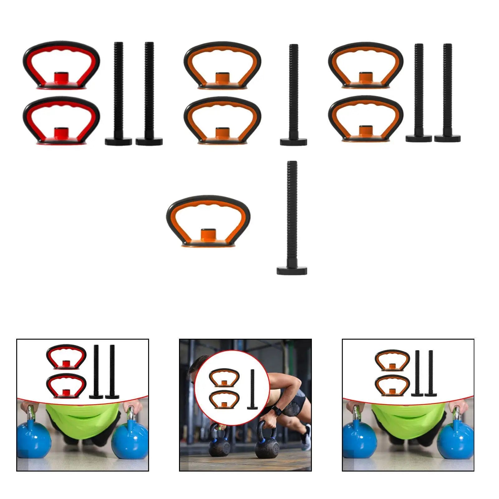 Kettlebell Handle Kettlebell Push up Dumbbells Grip Kettlebell Grip for Fitness Equipment Indoor Bodybuilding Gym Bag Gym
