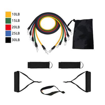 11Pcs Resistance Bands Set – Workout & Fitness Tubes
