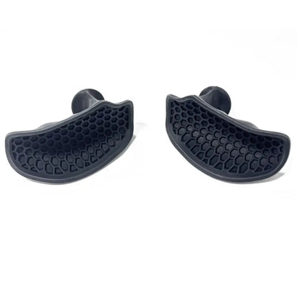 1 Pair Ergonomic Weight Lifting Grips Elastic Honeycomb-shaped Workout Gym Gloves Thicken Silicone Silicone Palm Grips