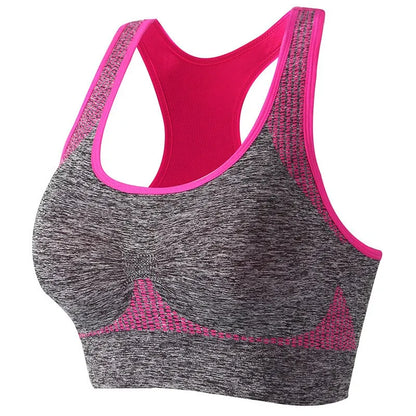 Women's Workout Sports Bras Fitness Backless Padded Ivy Low Impact Bra Yoga Crop Tank Top