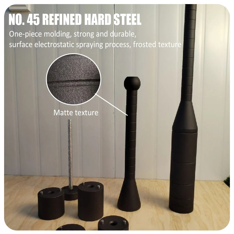 Adjustable Fitness Clubbell Indian Club Iran Bar Forearm Arm Exerciser Wrist Strength Training Non-slip Dumbbells Stick Gym Home