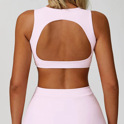 Women Top Backless Sports Bra Thin Push Up Sport Bra Yoga Gym Crop Top Brassiere Fitness Underwear Breathable Beauty Back Bras