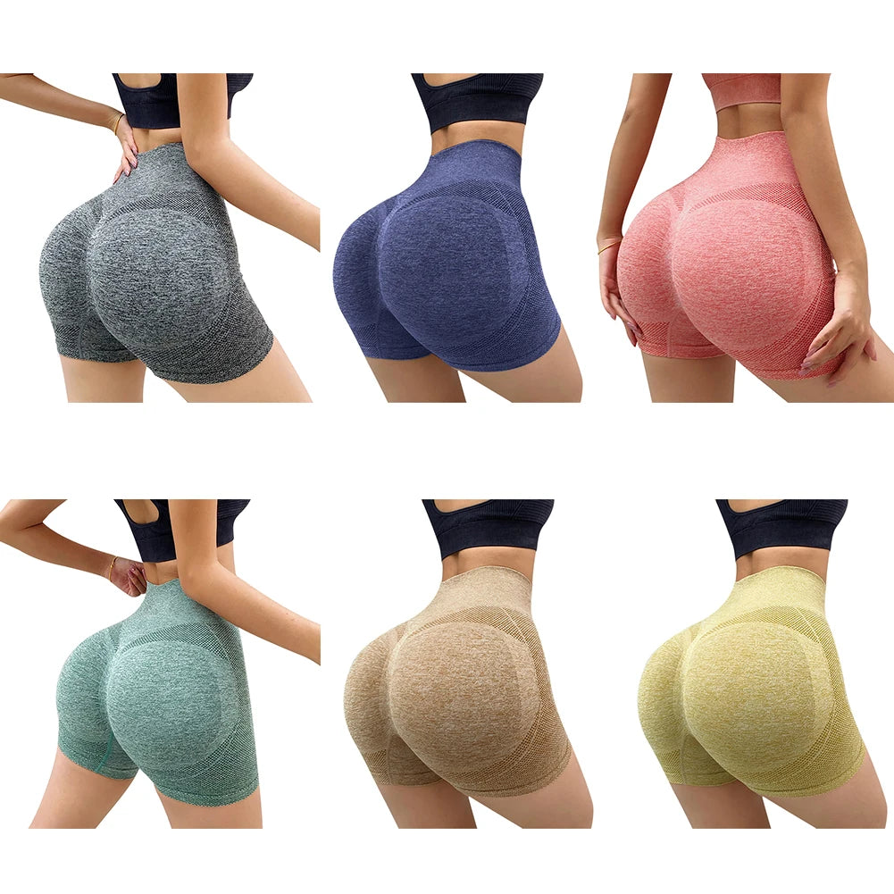 Women Yoga Shorts Sports Cycling Jogging Fitness High Waist Push Up Gym Shorts Leggings Women Yoga Clothing Sportswear Short