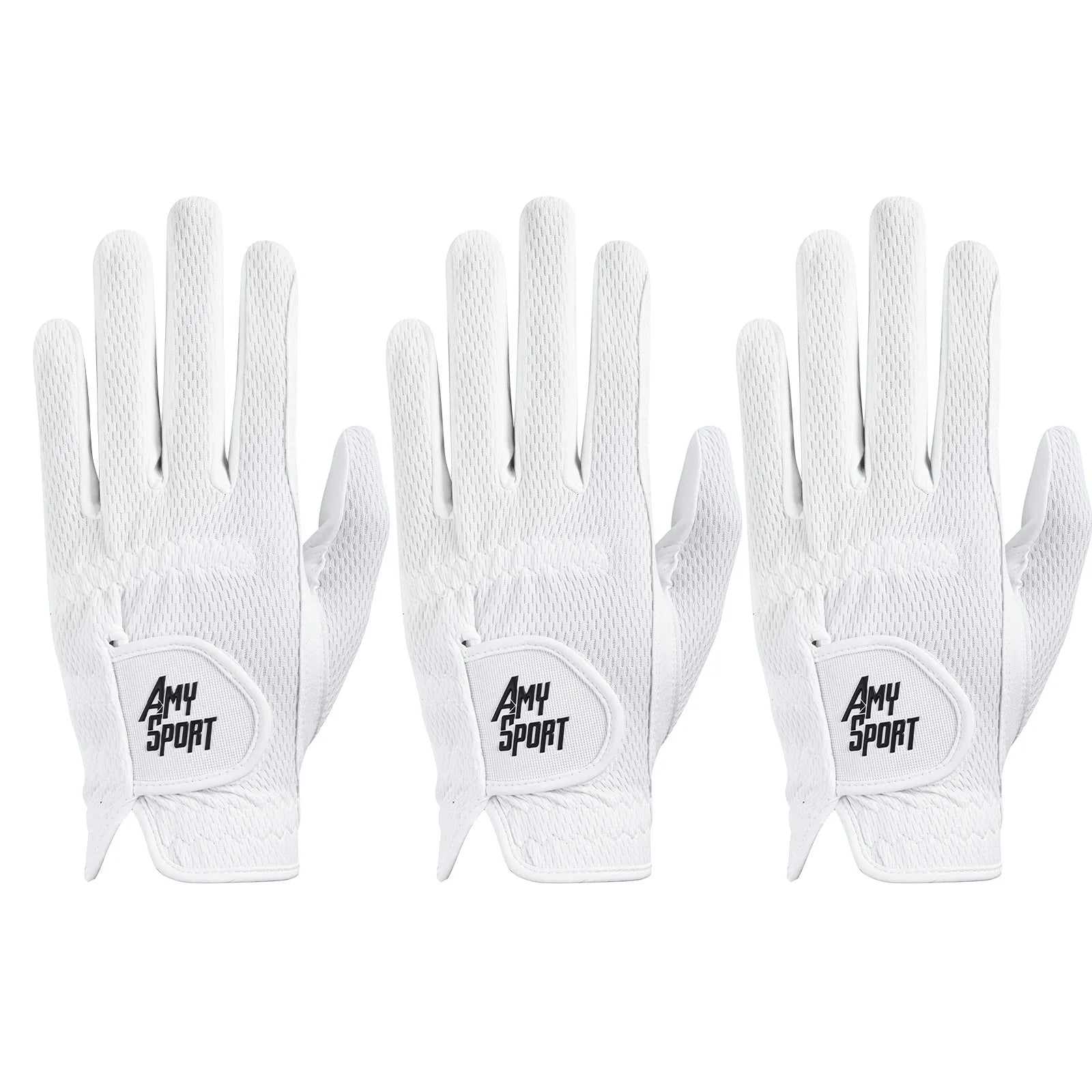 Golf Gloves Men Left Right Hand Rain Grip Hot Wet Weather Value 3/6 Pack, Men‘s Golf Glove All Weather Grip in S M M/L L XL