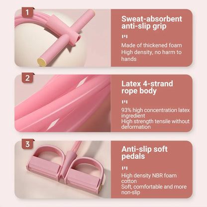 6-Tube Resistance Bands Yoga Pedal Puller