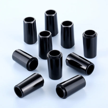 10Pcs Black Plastic Golf Club Ferrules Sleeve Replacement Tip Size 0.355 for Irons Golf Club Shafts Accessories 24.5x9.2x13.4mm