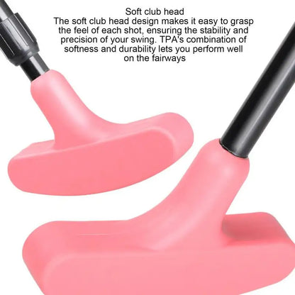 Golf Putter Clubs Right & Left Handed Golf Clubs Telescoping Adjustable Golf Grips Club For Kids Adults Golf Putter Training Aid