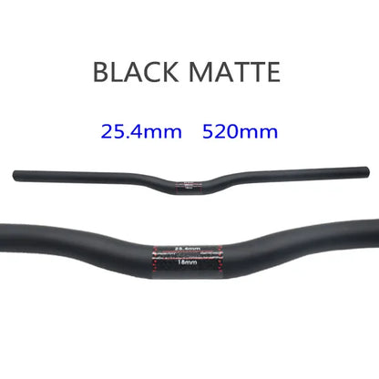 25.4 Full Carbon Handlebar Folding Bike Horizontal Handle Bar 400-700MM One-Shaped Ultralight Bicycle Straight Handlebar