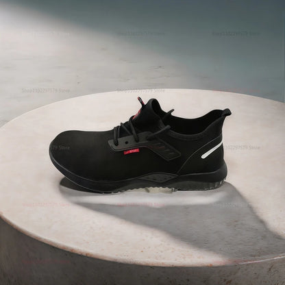 Men's work safety shoes Sports shoes Anti-puncture and anti-smash protection shoes Lightweight men's casual shoes Safety boots