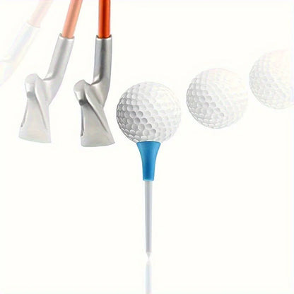 10pcs Plastic PP Golf Tees Multi Color 8.3cm/3.26in Durable Cushion Top Golf Tee Golf Accessories Golf Ball Holder