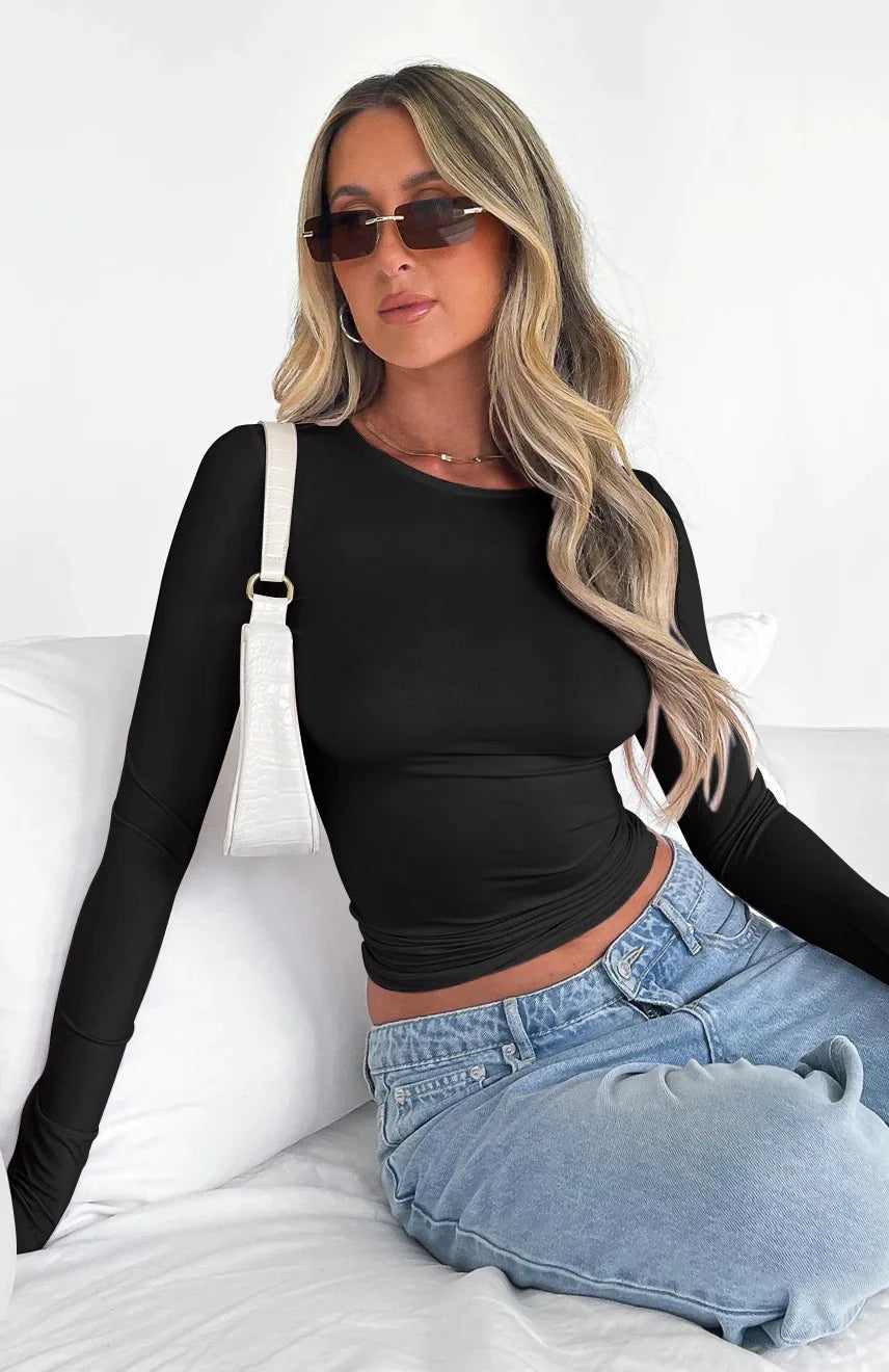 Long Sleeve Yoga Shirts Sport Top Fitness Clothes Wear for Women Gym Femme Jersey Mujer Running