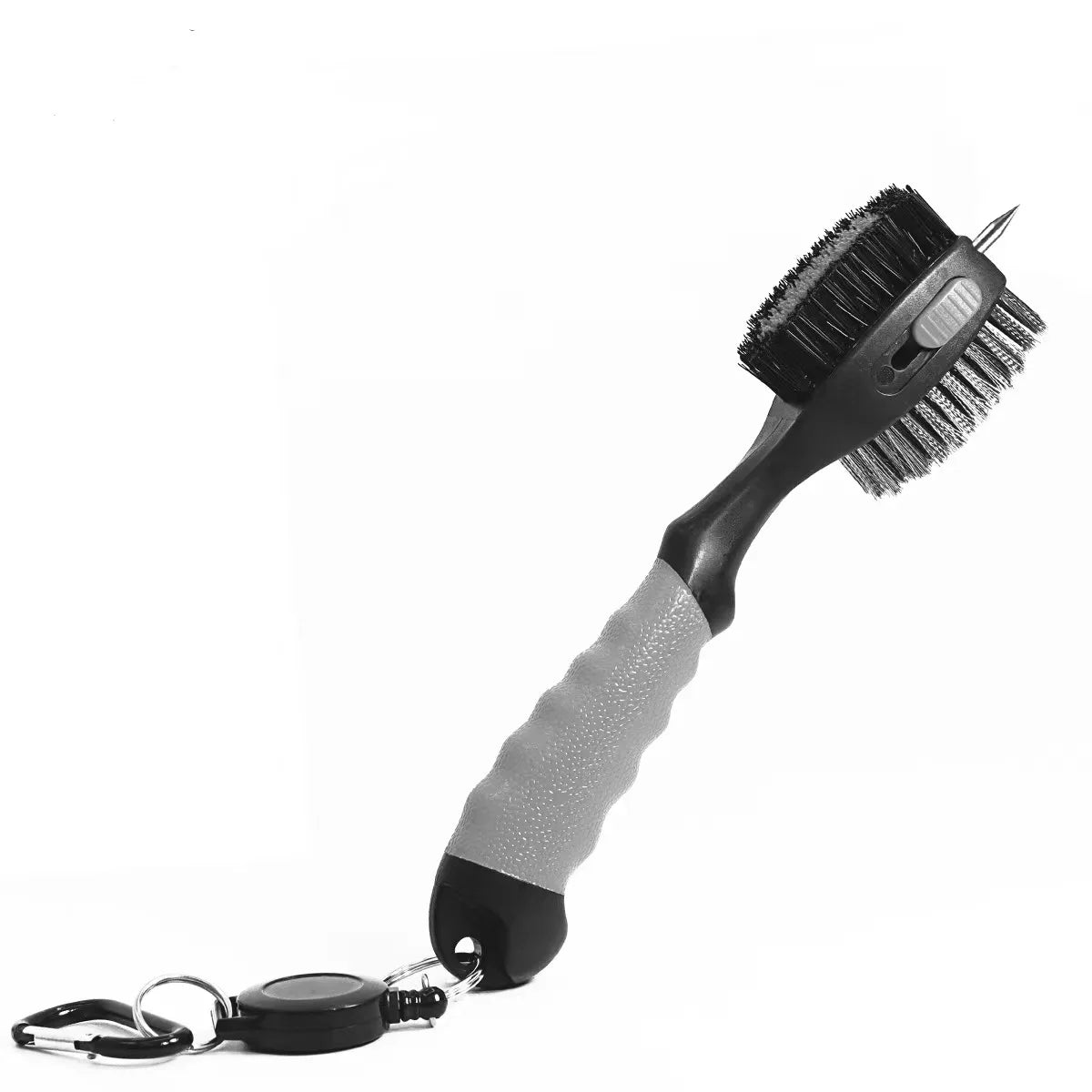 Golf Club Cleaning Brush With Soft Rubber Handle, Retractable Non-Slip Groove Cleaner, Extra-Large Brush Head, Easy To Carry